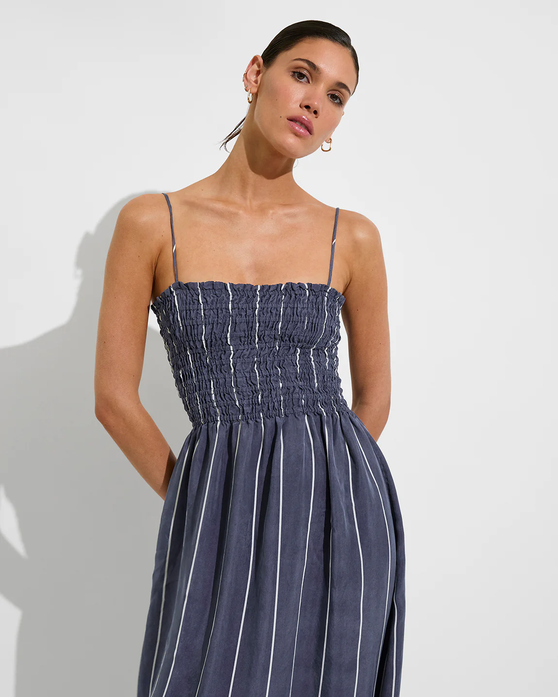 Cabana Maxi Dress - Holiday Stripe: Varsity / Coconut - Image 4