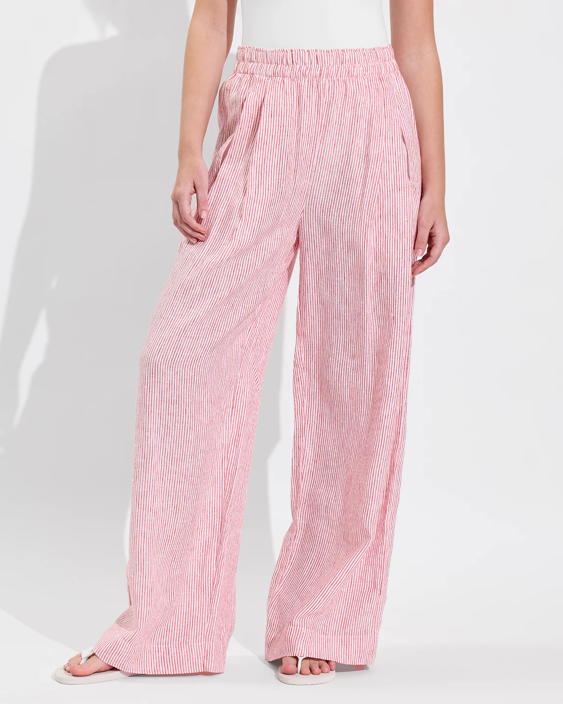 Coastal Pant - Coastal Stripe: Sweet Chili Heat / Coconut - Image 4