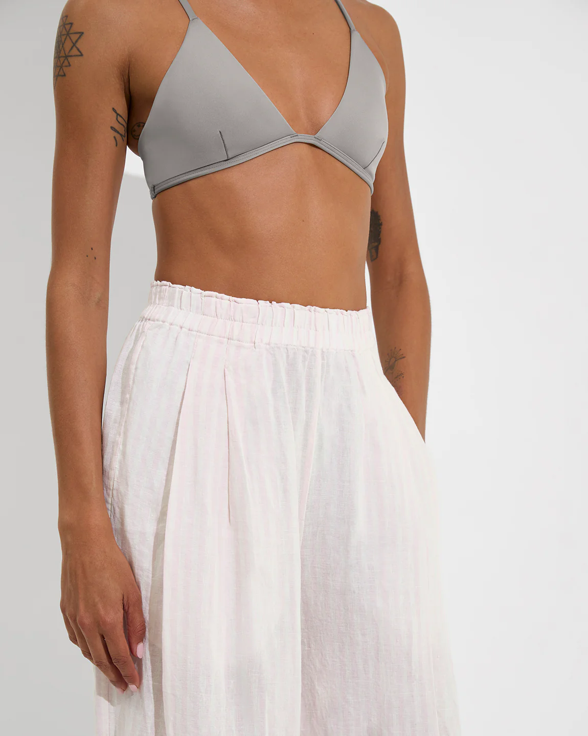Coastal Pant - Bungalow Stripe: Delight / Coconut - Image 4