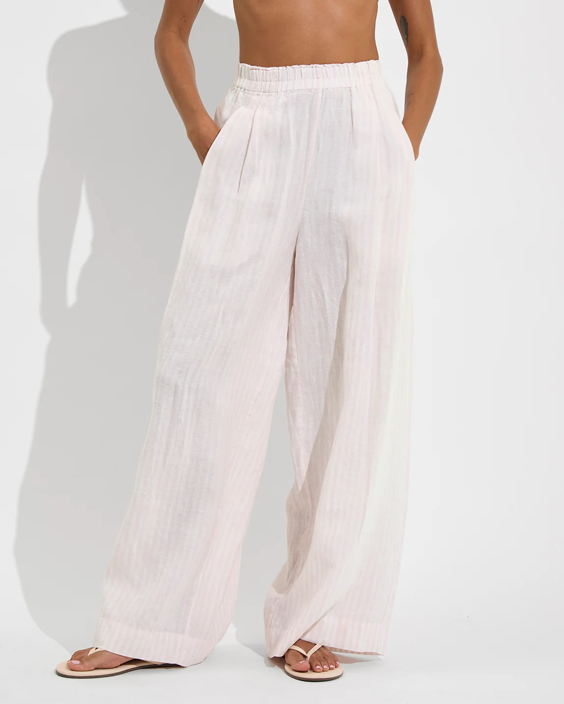 Coastal Pant - Bungalow Stripe: Delight / Coconut - Image 5