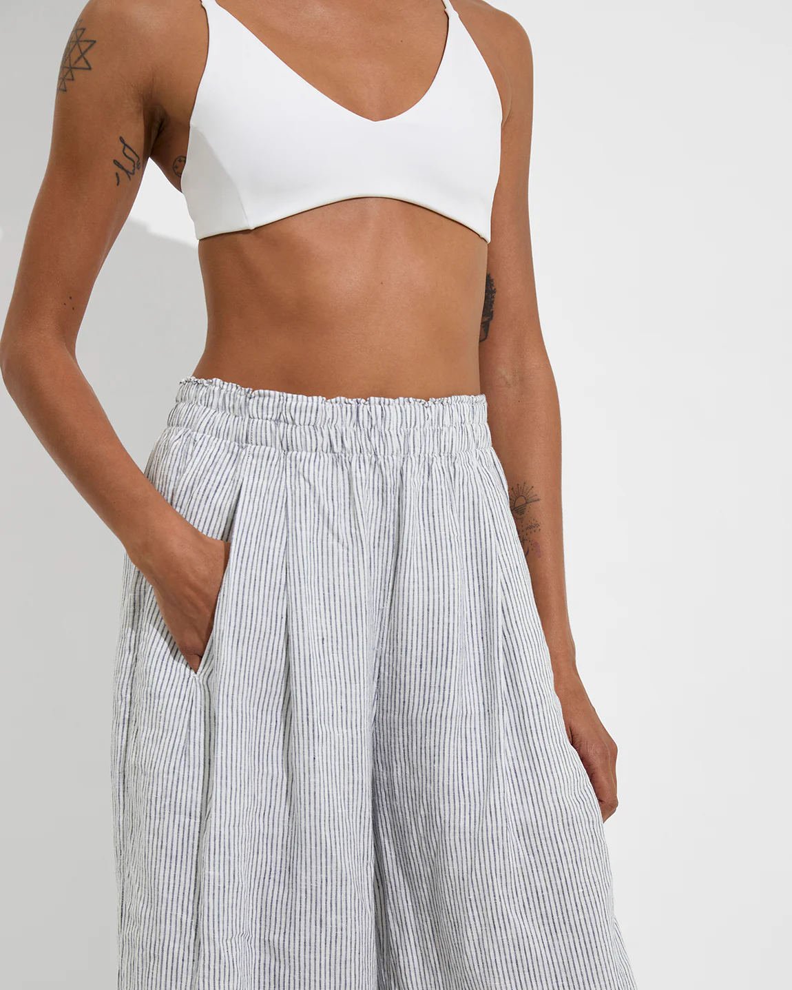 Coastal Pant - Coastal Stripe: Varsity / Coconut - Image 4