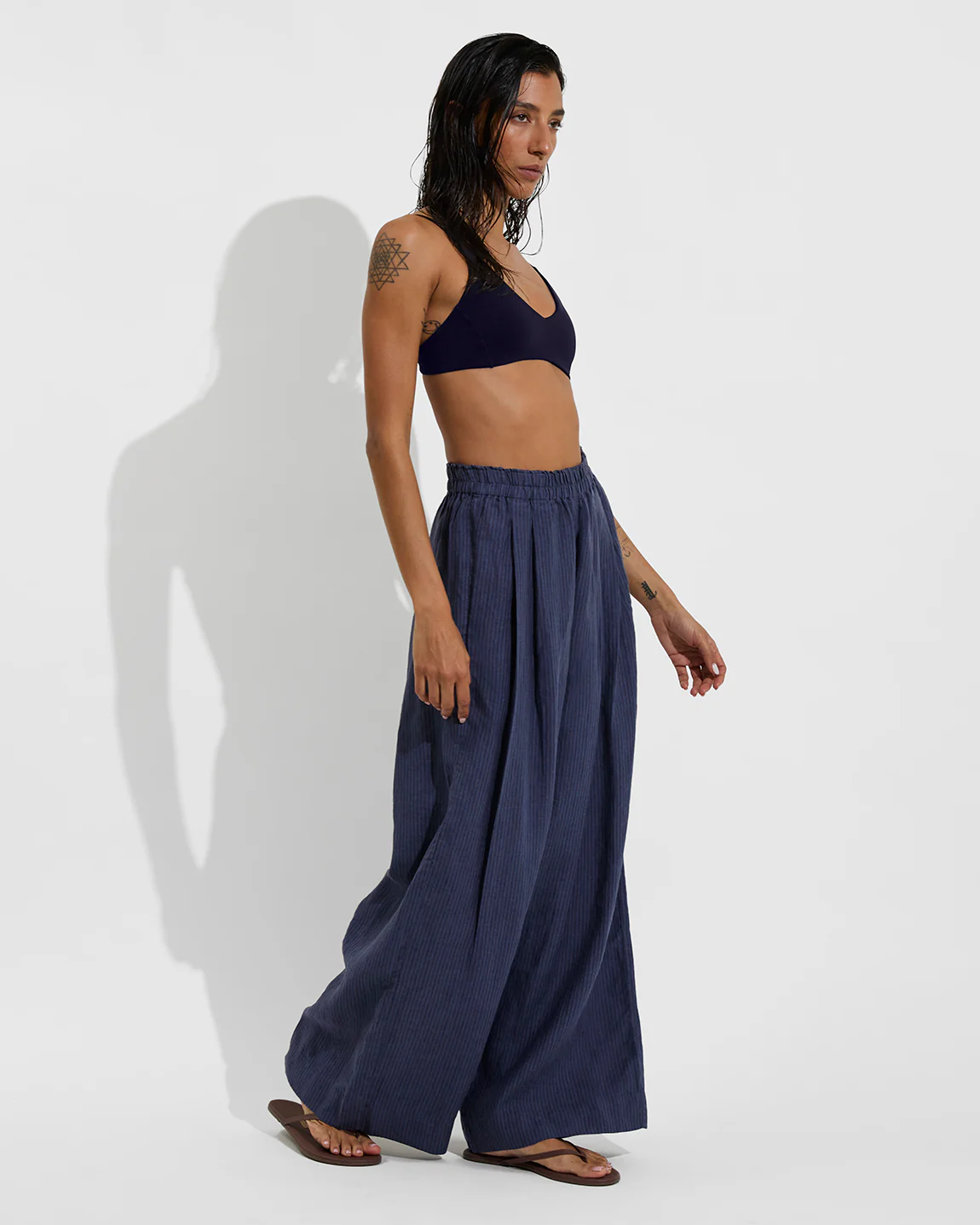 Coastal Pant - Lagoon Stripe: Varsity / Sprint - Image 3