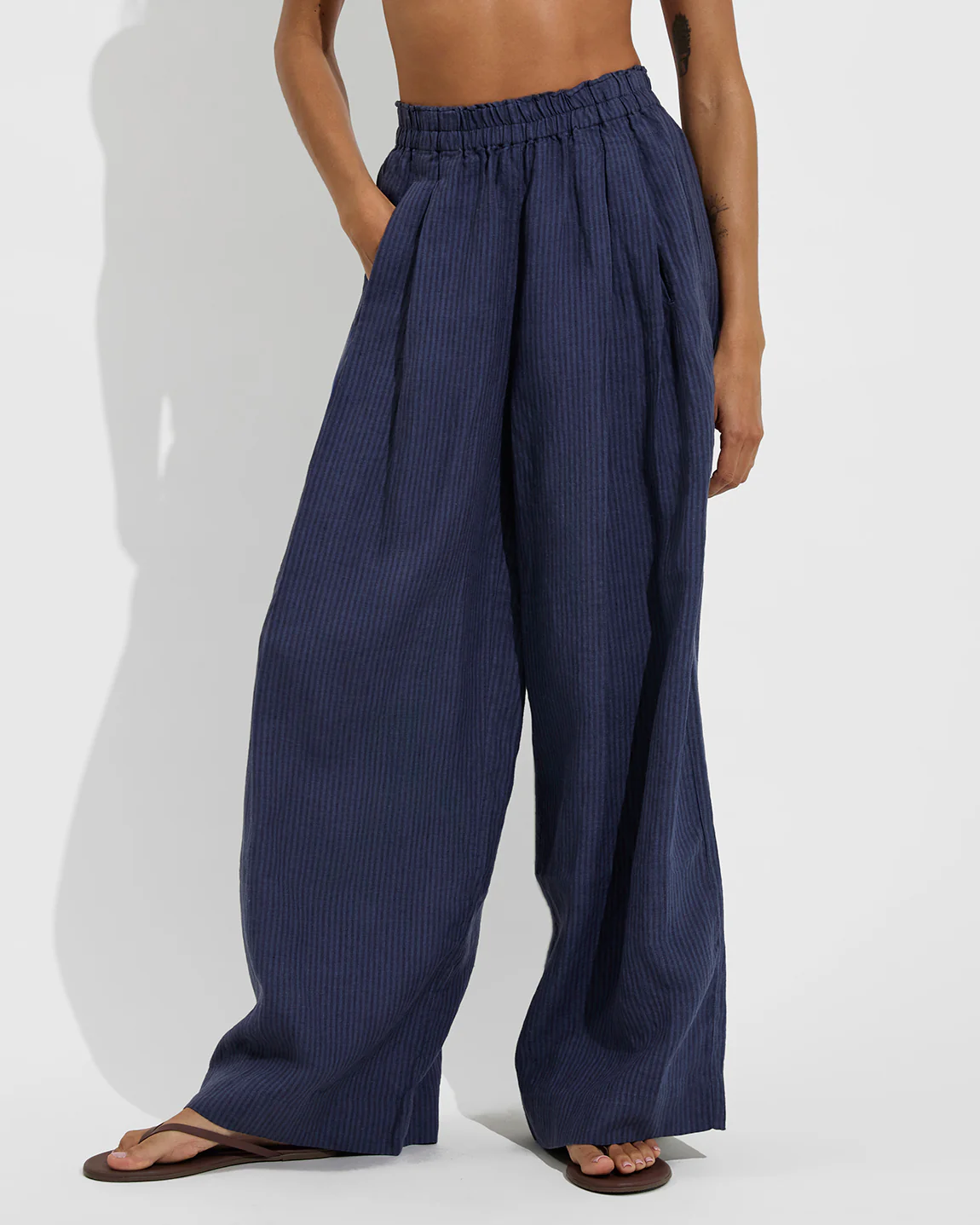 Coastal Pant - Lagoon Stripe: Varsity / Sprint - Image 4