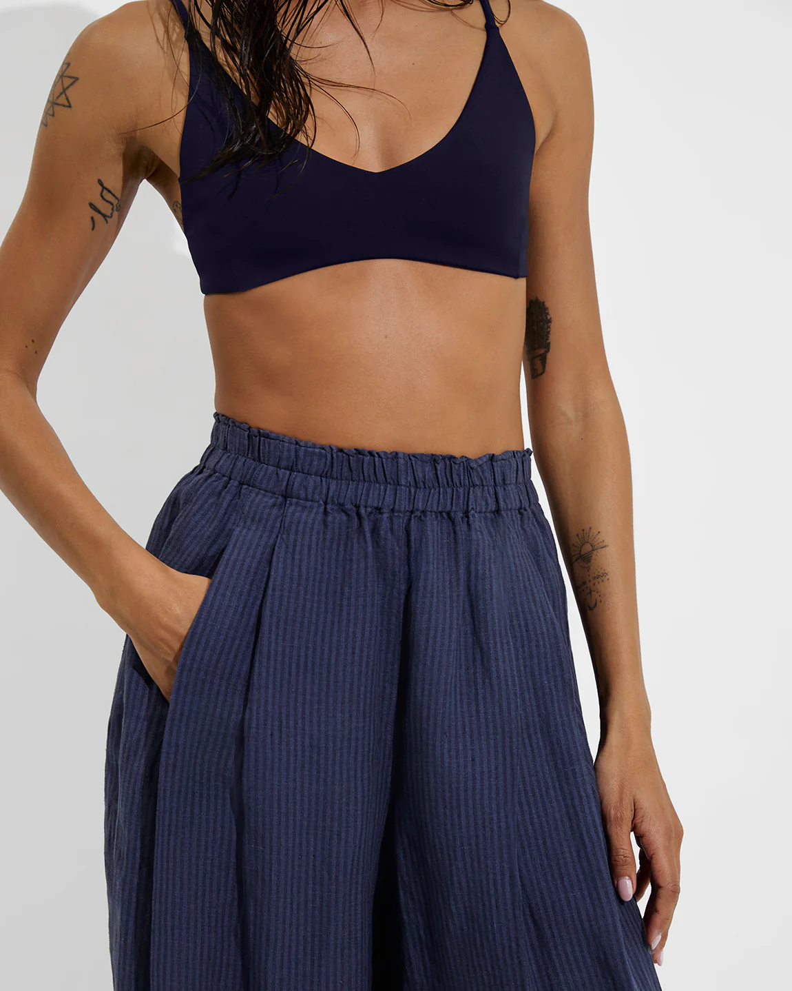 Coastal Pant - Lagoon Stripe: Varsity / Sprint - Image 5
