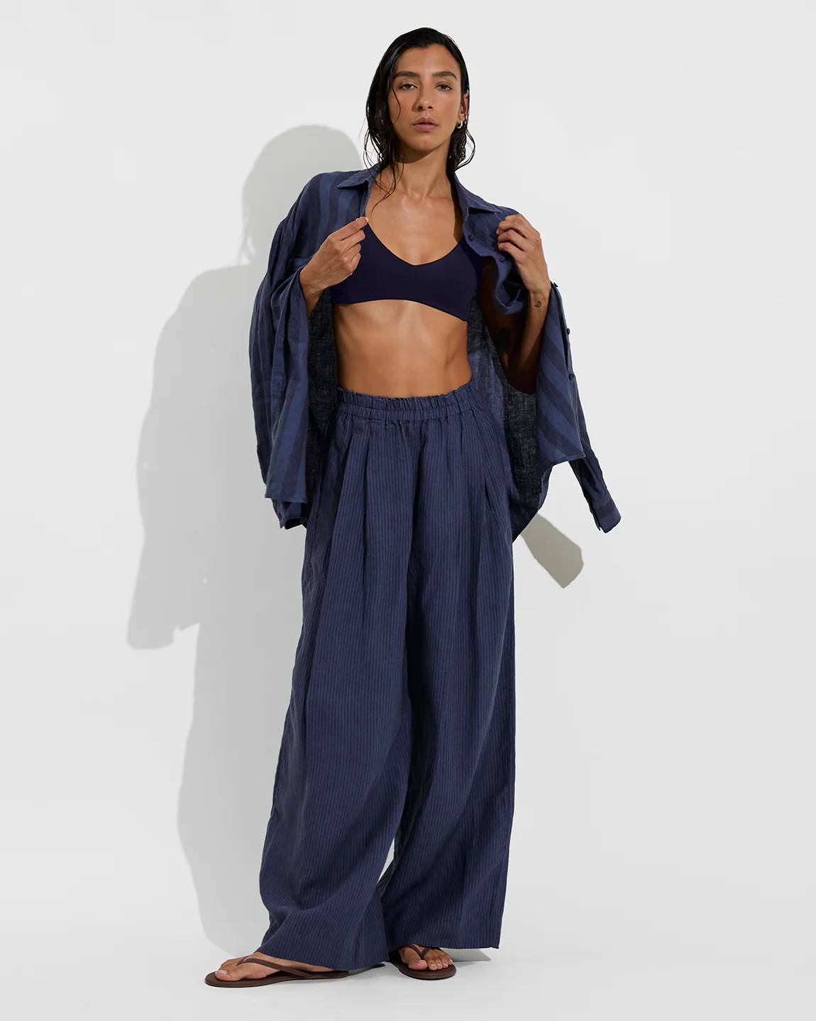 Coastal Pant - Lagoon Stripe: Varsity / Sprint - Image 6