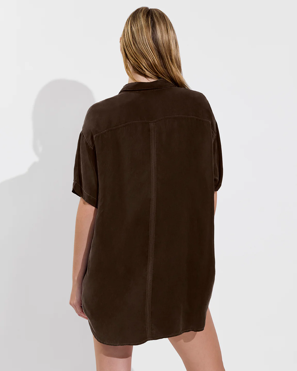 Day Trip Button Down - Cold Brew - Image 3