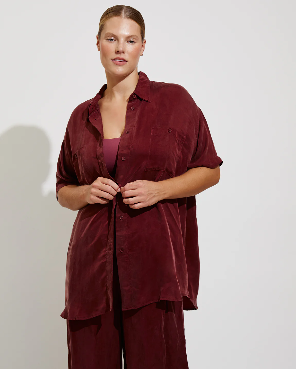 Day Trip Button Down - Jam - Image 4