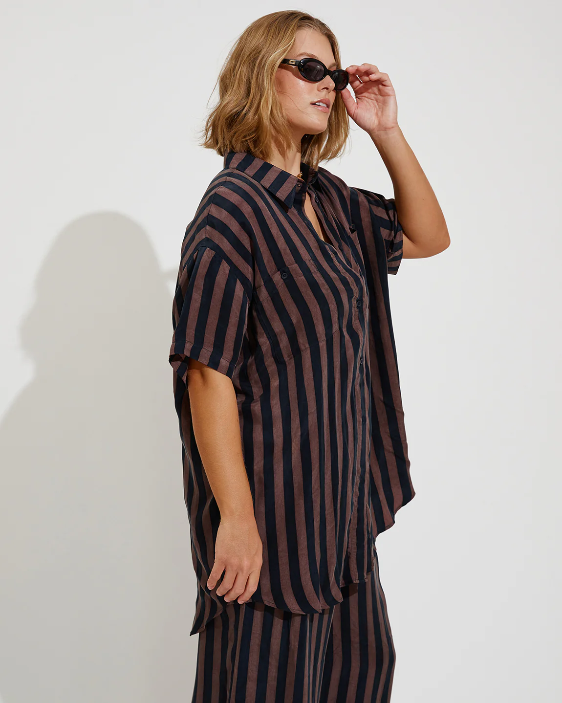Day Trip Button Down - Sport Stripe: Jet / Stormy - Image 3