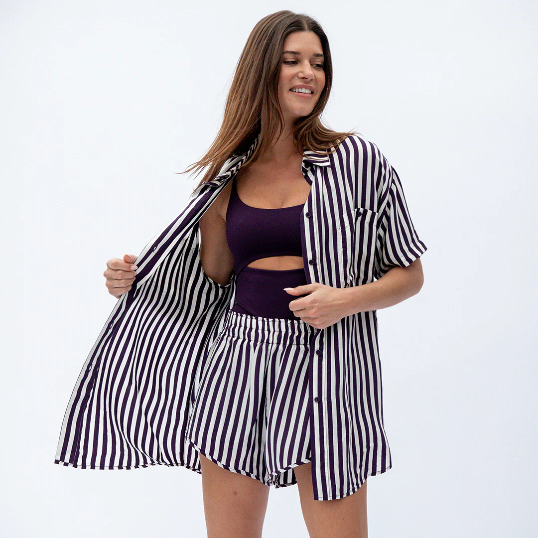 Day Trip Button Down - Legend Stripe: Legend/Coconut - Image 4