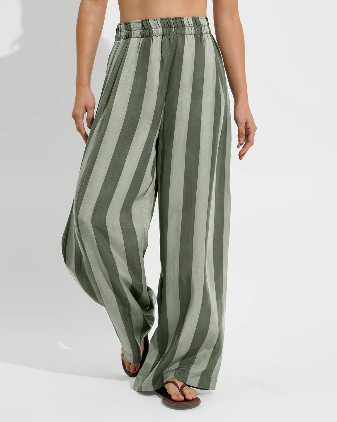 Day Trip Pant - Poolside Stripe: Agave / Light Agave - Image 5