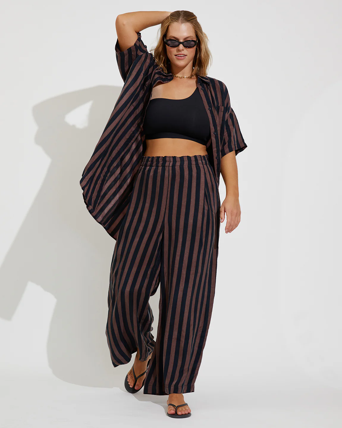 Day Trip Pant - Sport Stripe: Jet / Stormy - Image 4