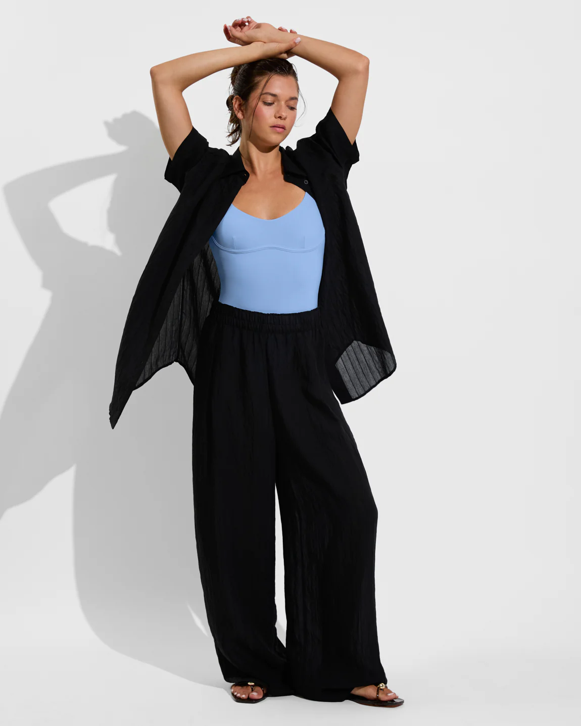 Day Trip Pant *Sheer Stripe - Jet - Image 4