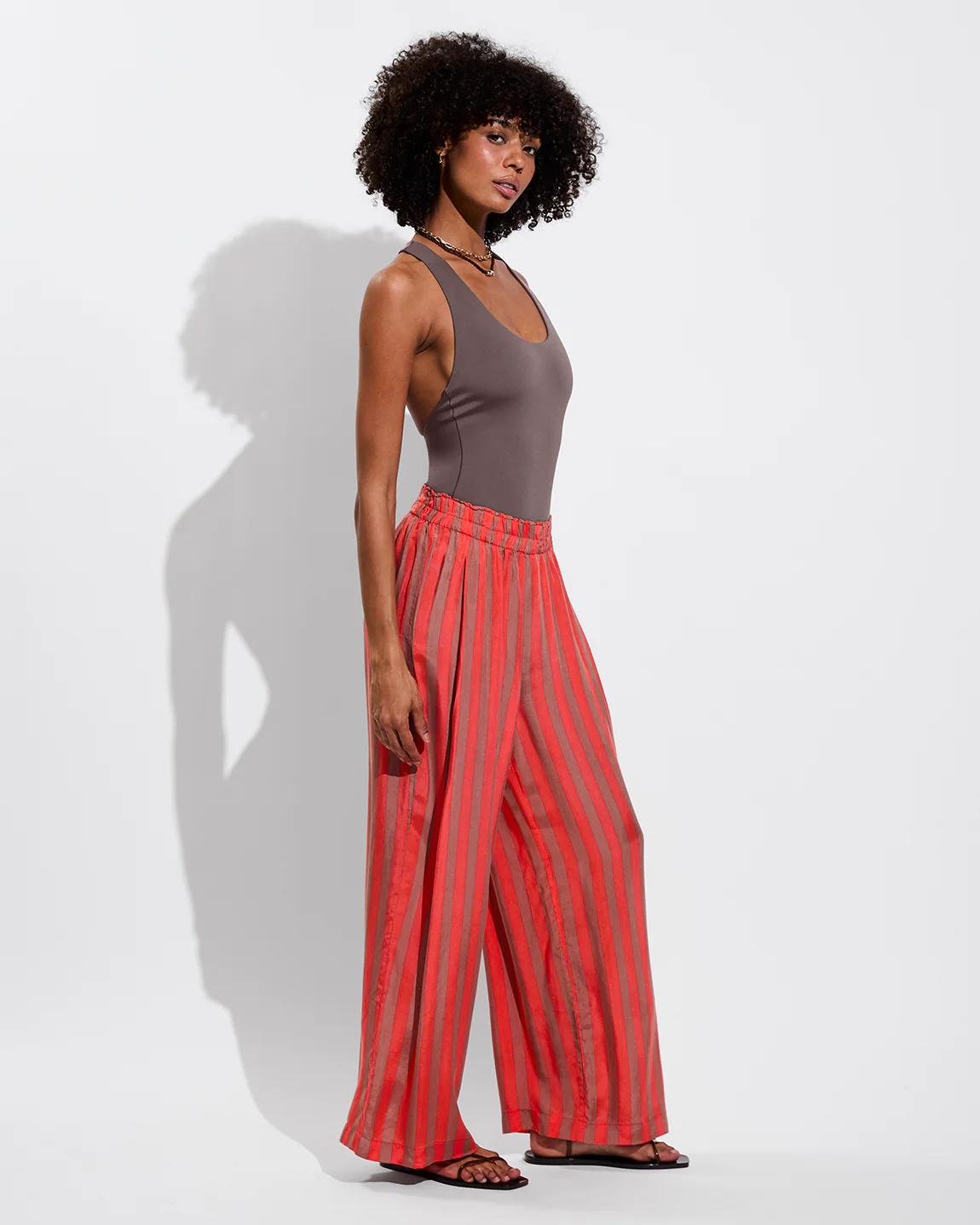 Day Trip Pant - Sports Stripe: Mirage / Aperol - Image 4