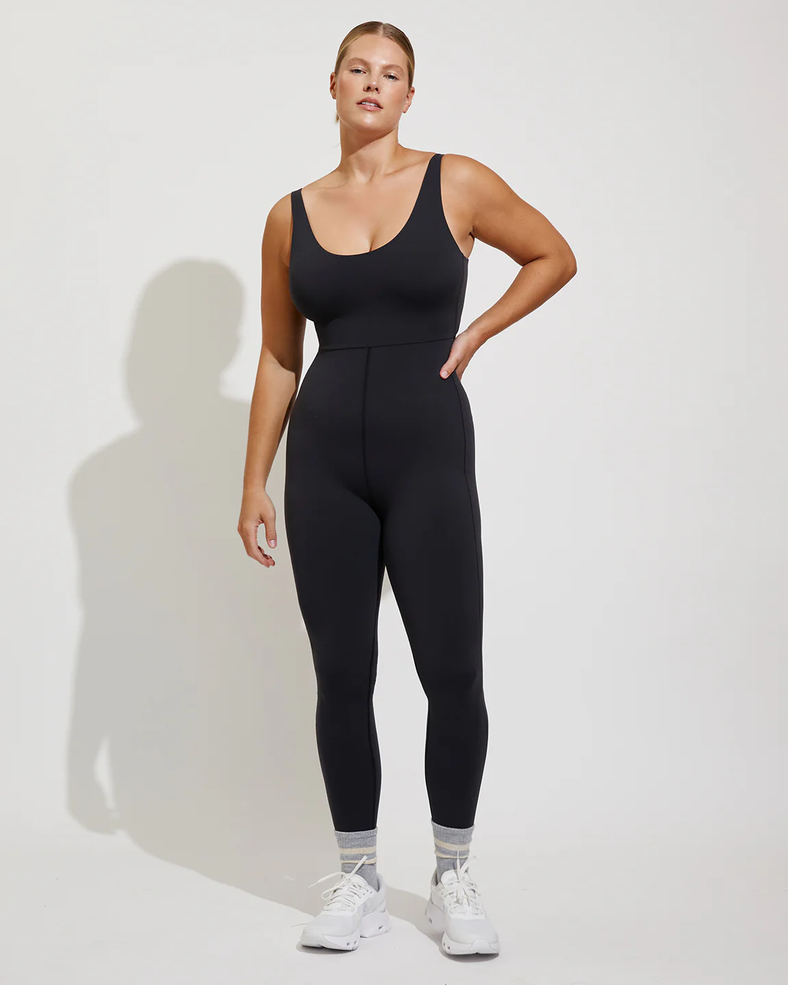 Double Scoop Playsuit 27" - Jet - Image 2