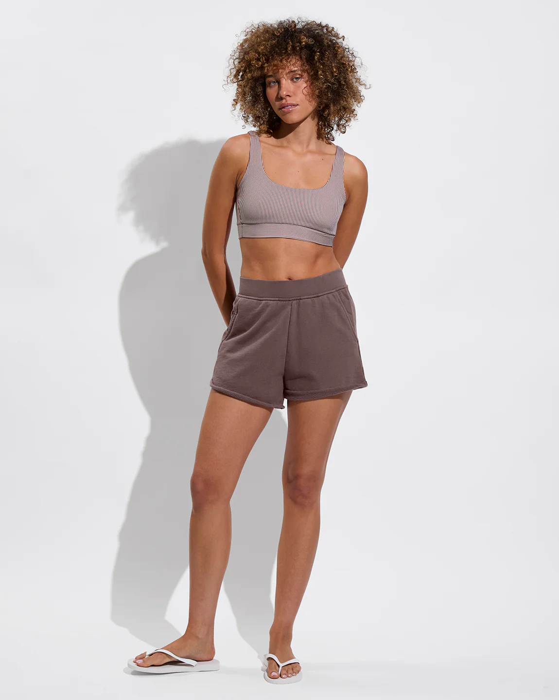 Double Scoop Top - Mini Splash Stripe Vertical: Tiki / Holiday - Image 7