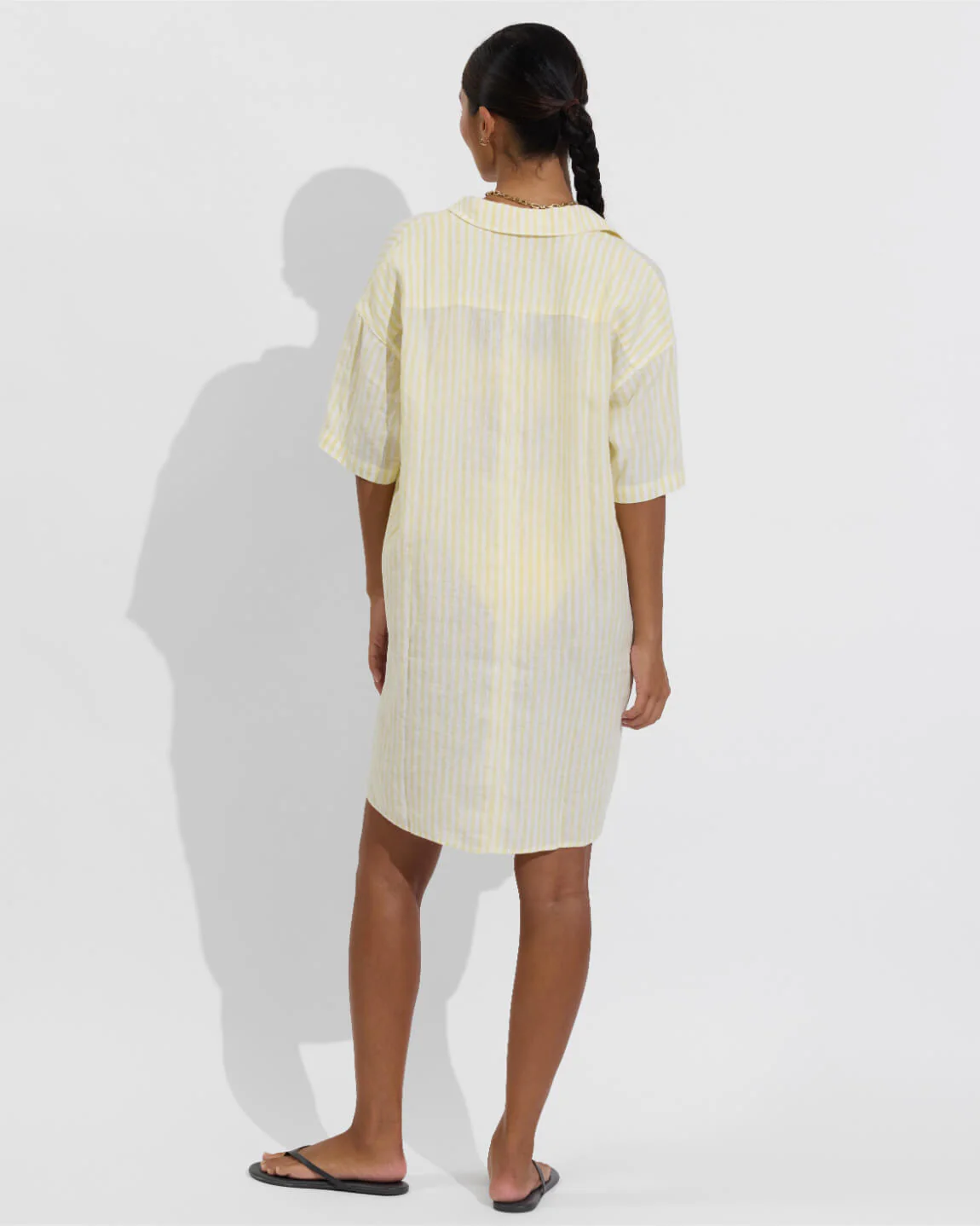 Getaway Mini Dress - Bungalow Stripe: Melt / Coconut - Image 2