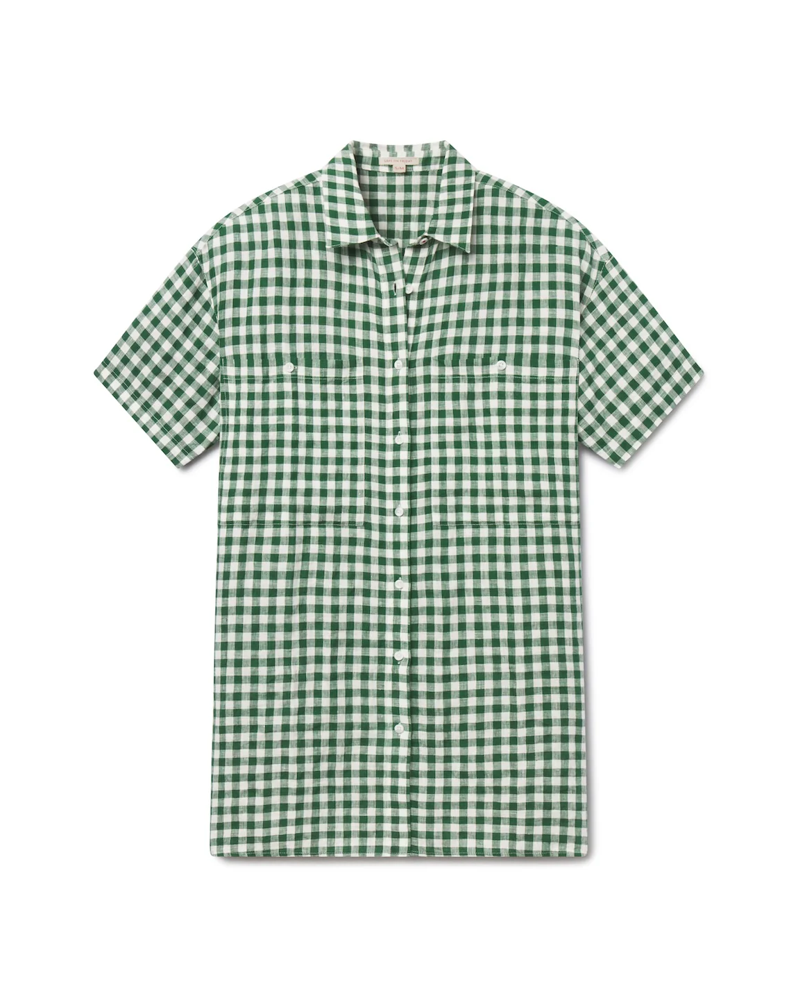 Getaway Mini Dress - Gingham: Tropics / Coconut - Image 8