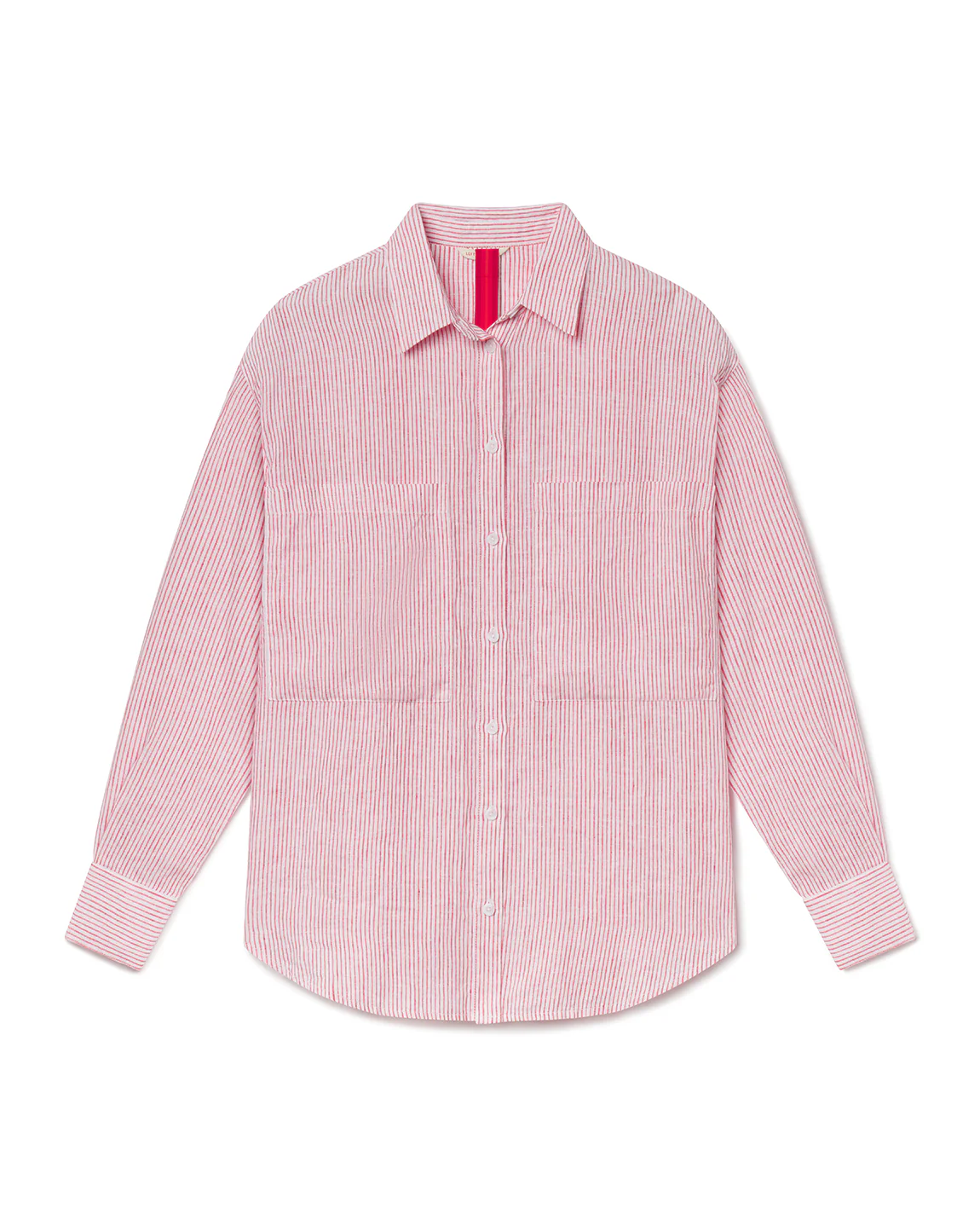 Getaway Button Down - Coastal Stripe: Sweet Chili Heat / Coconut - Image 6
