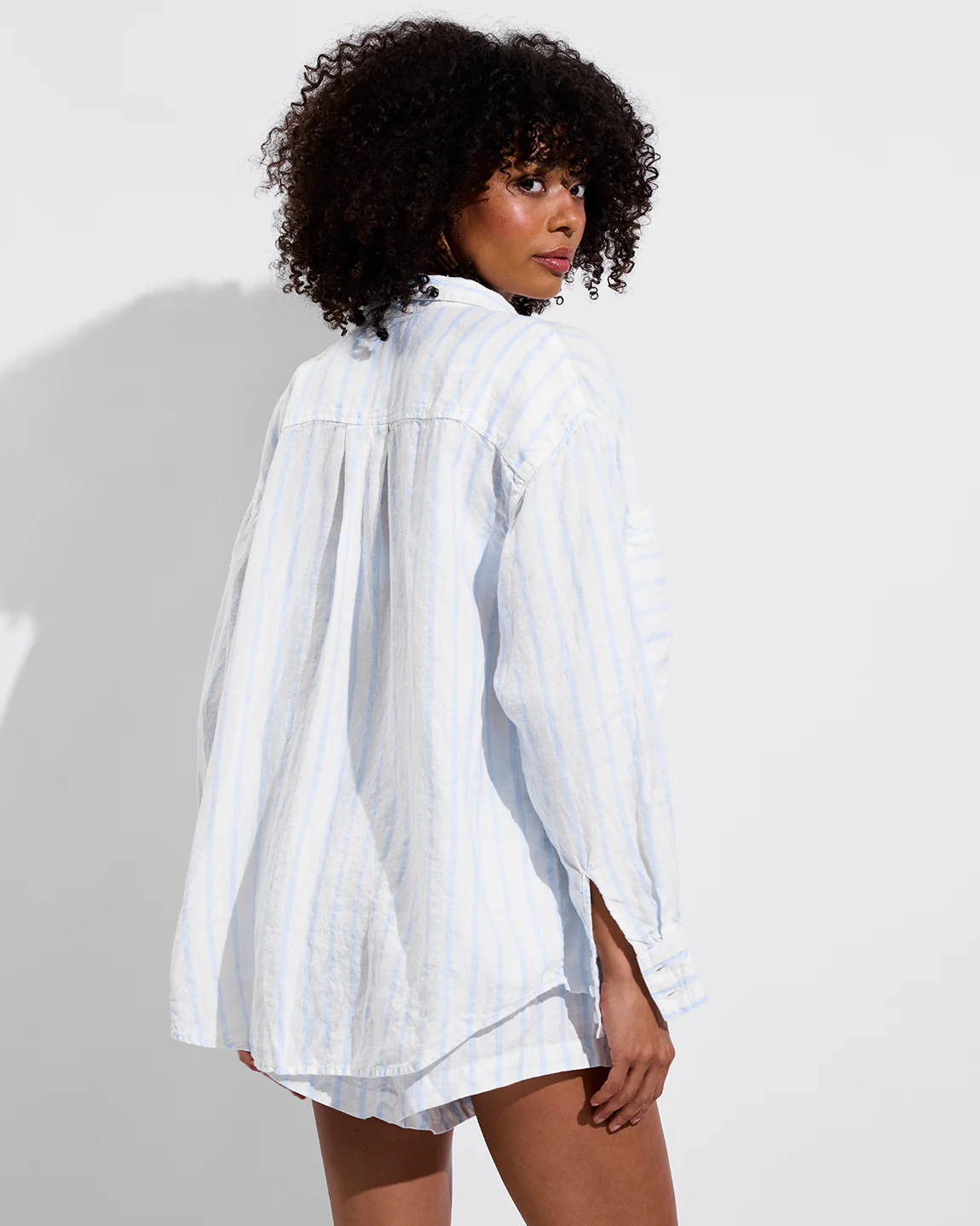 Getaway Button Down - Daybreak Stripe: Blue Skies / Coconut - Image 2