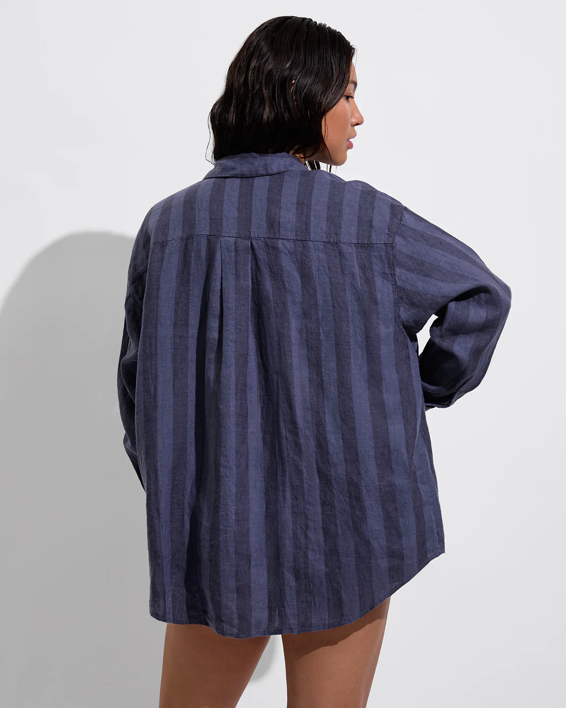 Getaway Button Down - Poolside Stripe: Varsity / Sprint - Image 2