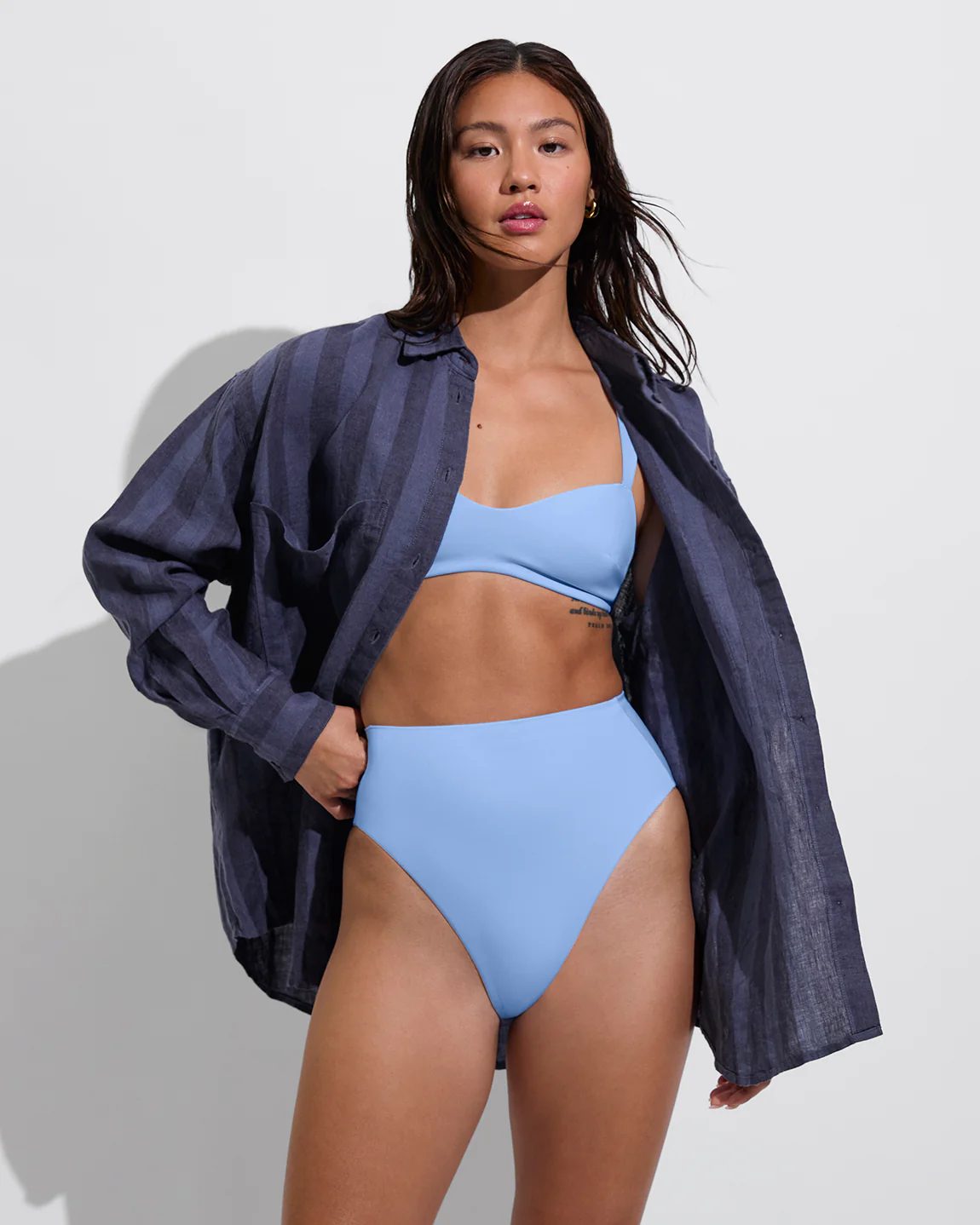 Getaway Button Down - Poolside Stripe: Varsity / Sprint - Image 5