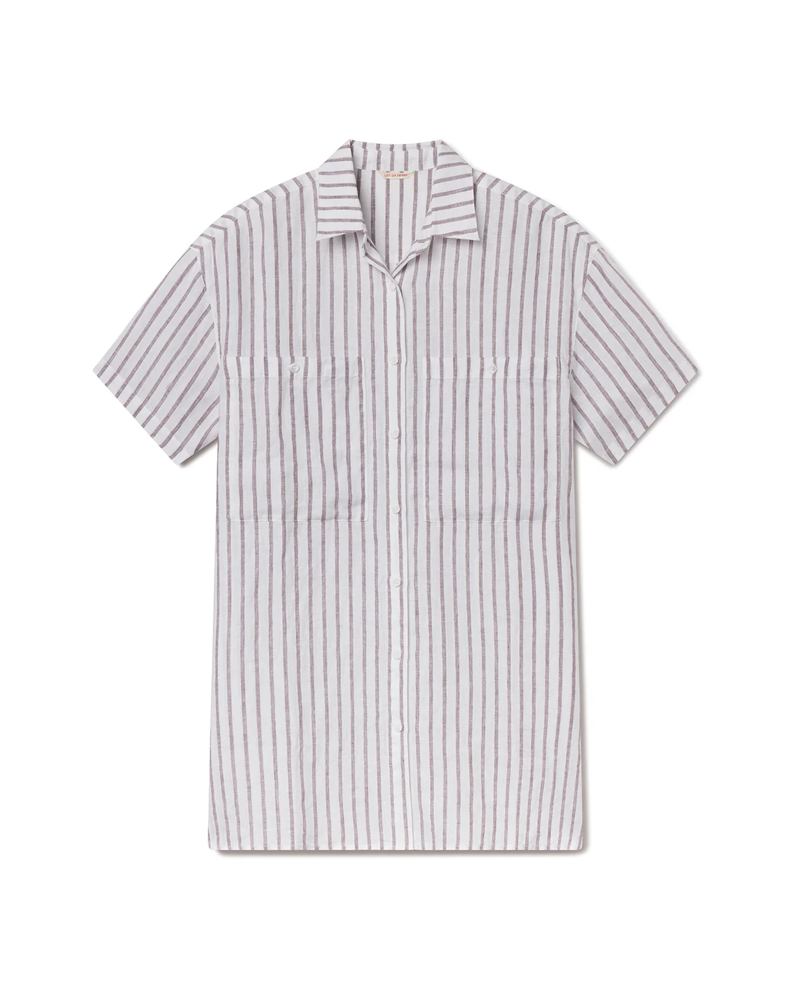 Getaway Mini Dress - Classic Stripe: Stormy / Coconut - Image 6