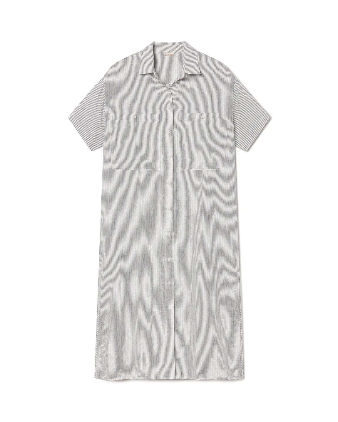 Getaway Shirt Dress - Coastal Stripe: Varsity / Coconut - Image 3