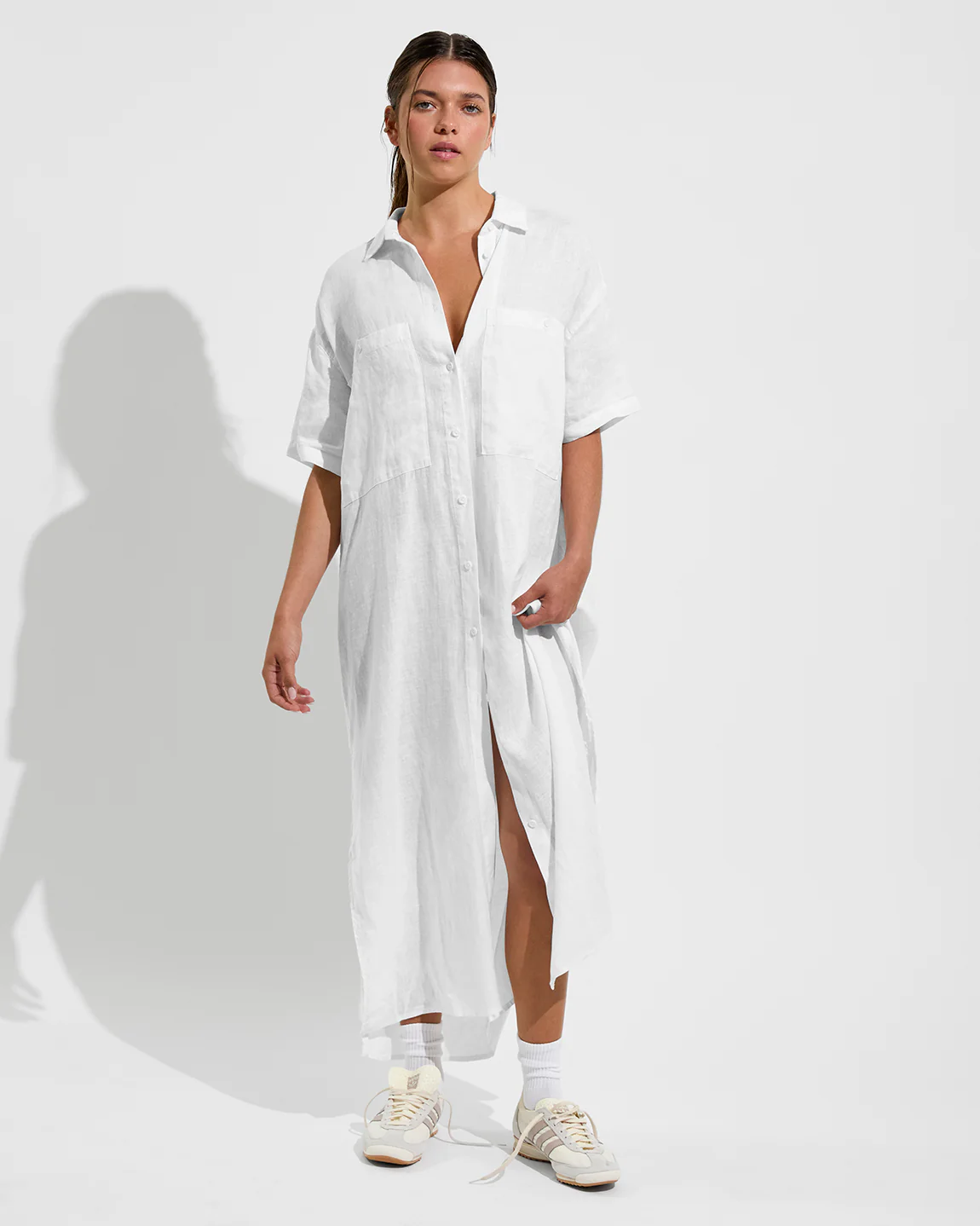 Getaway Shirt Dress - Coconut - Image 5