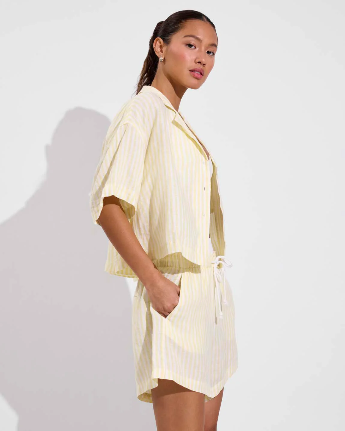 Leisure Shirt - Bungalow Stripe: Melt / Coconut - Image 3