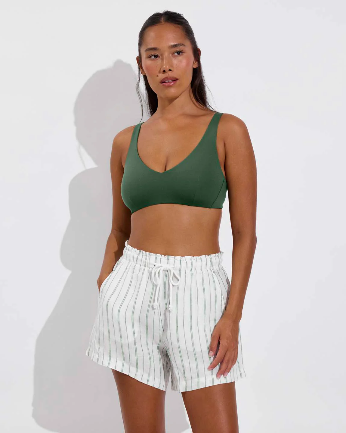 Getaway Short 5" - Sandbar Stripe: Coconut / Tropics