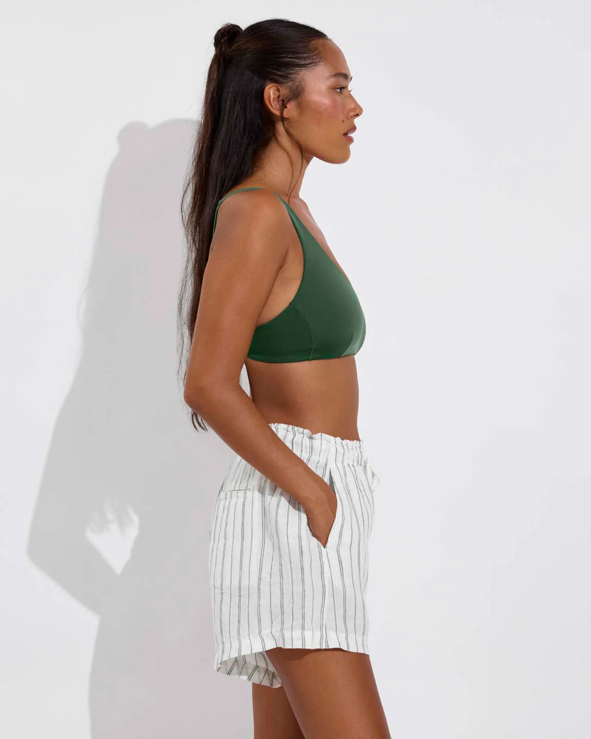 Getaway Short 5" - Sandbar Stripe: Coconut / Tropics - Image 3