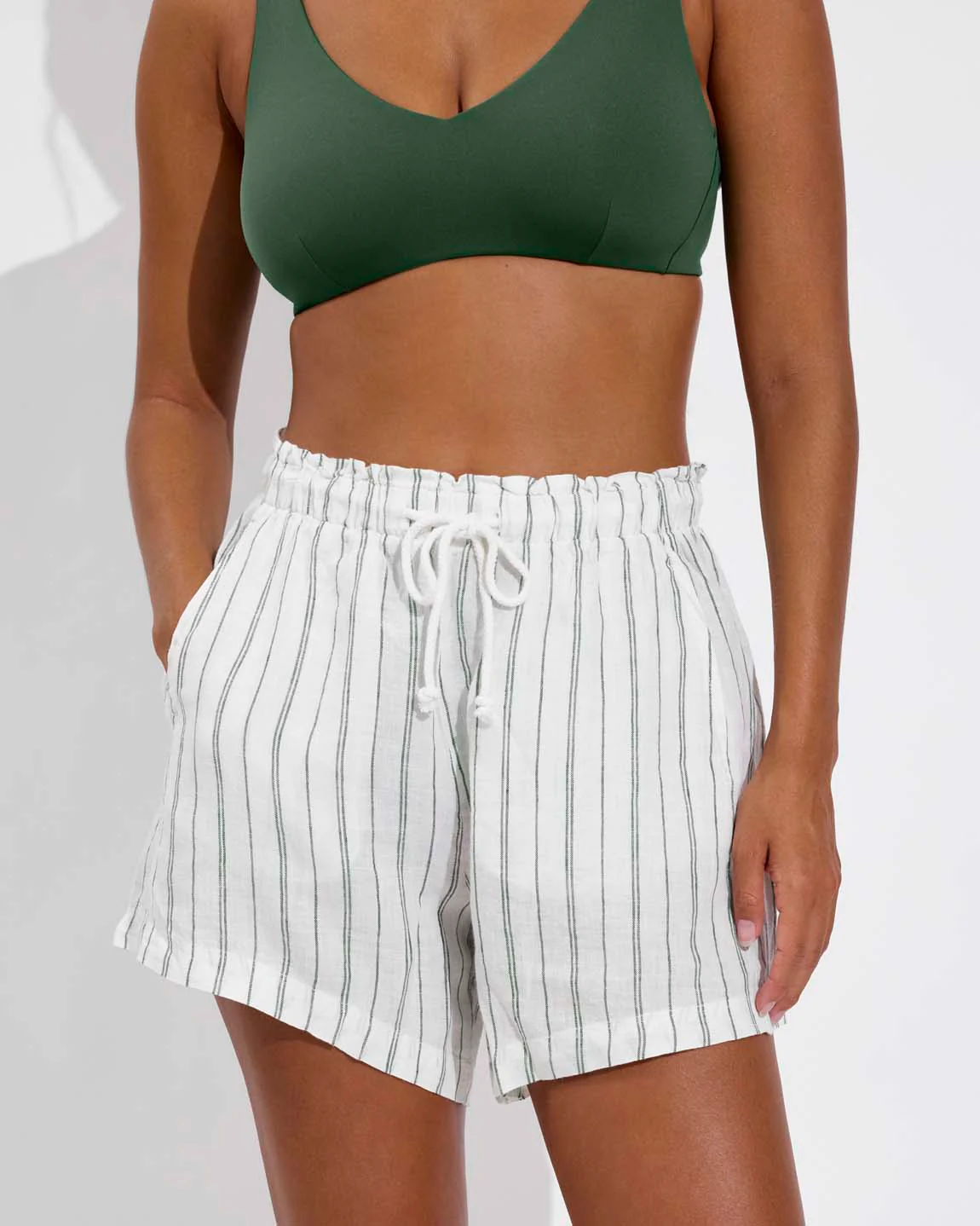 Getaway Short 5" - Sandbar Stripe: Coconut / Tropics - Image 4
