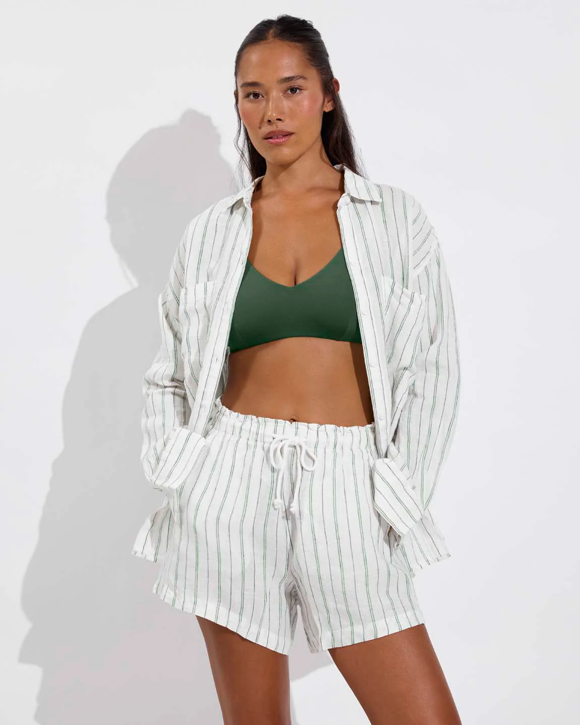 Getaway Short 5" - Sandbar Stripe: Coconut / Tropics - Image 5