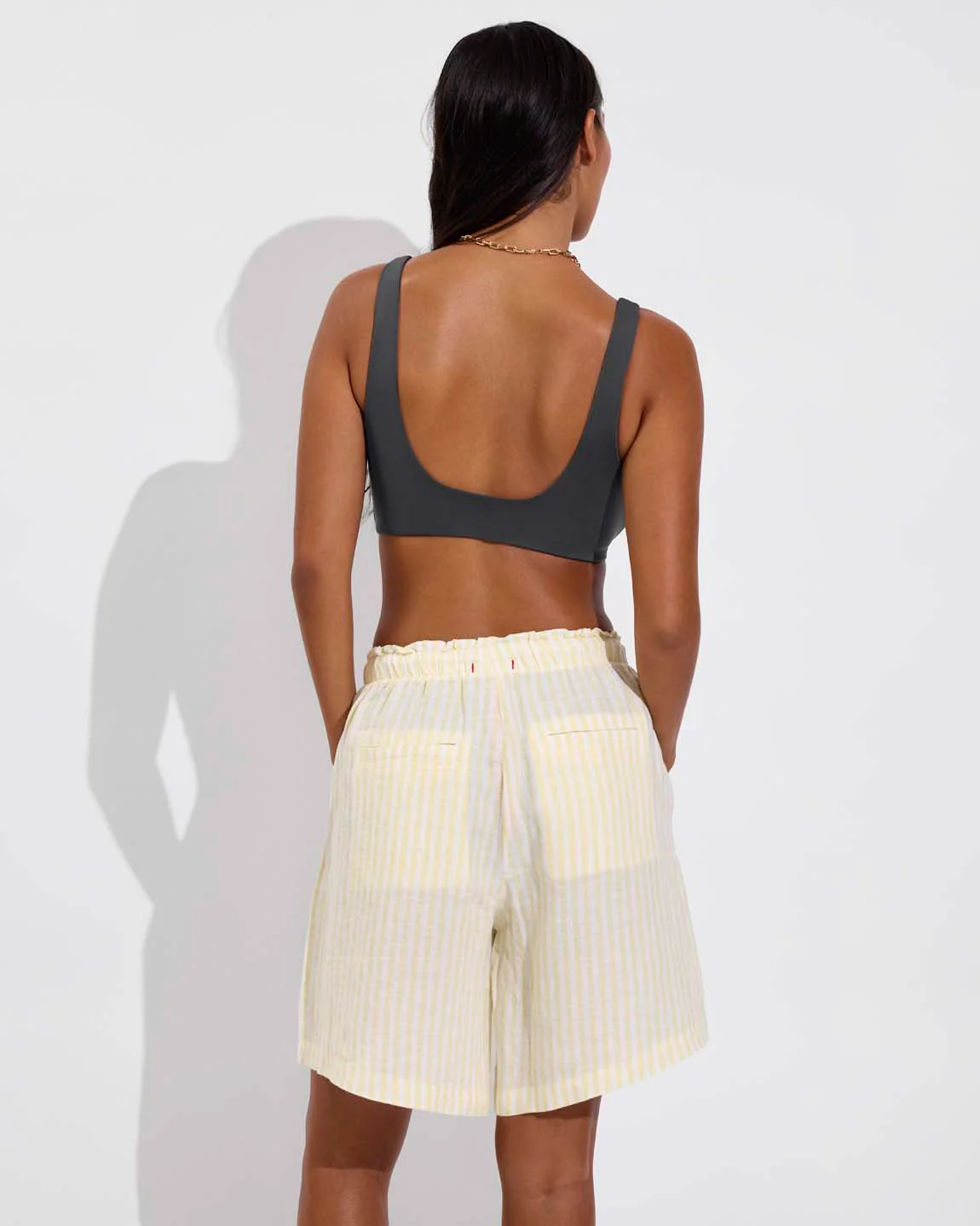 Getaway Short 9" - Bungalow Stripe: Melt / Coconut - Image 2