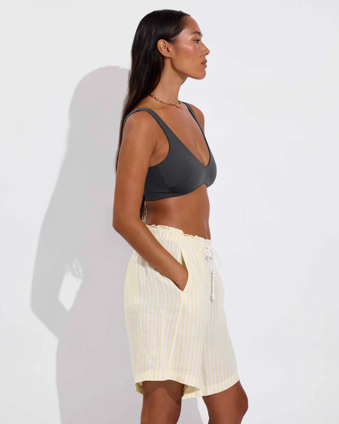 Getaway Short 9" - Bungalow Stripe: Melt / Coconut - Image 3