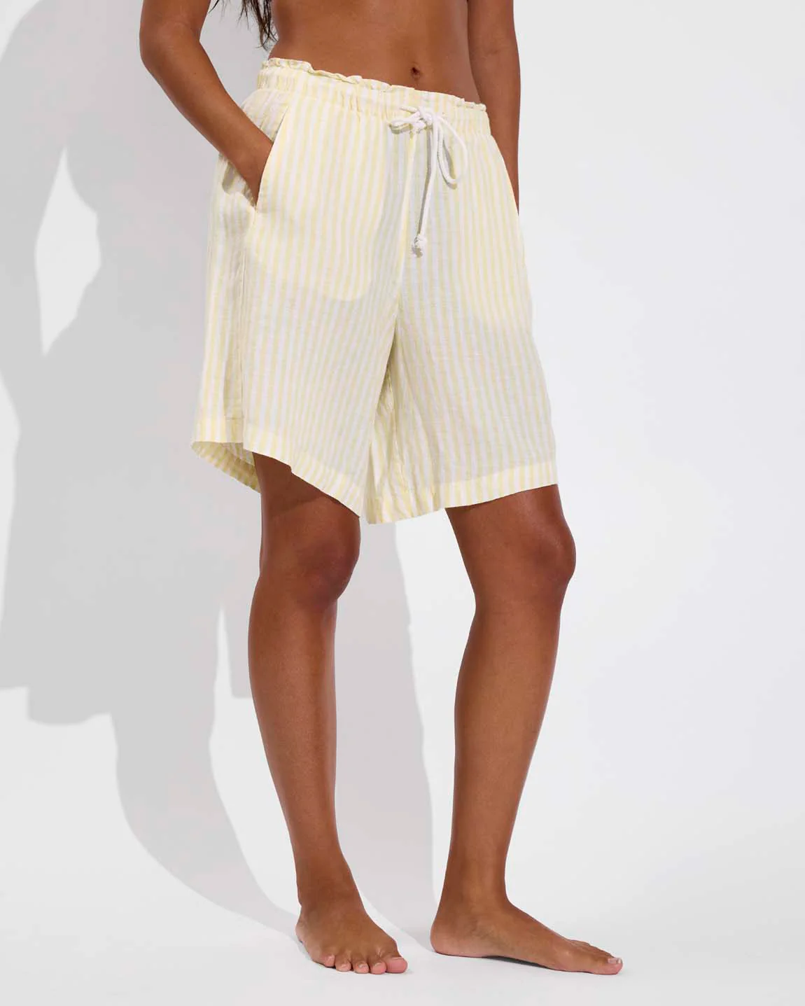 Getaway Short 9" - Bungalow Stripe: Melt / Coconut - Image 5
