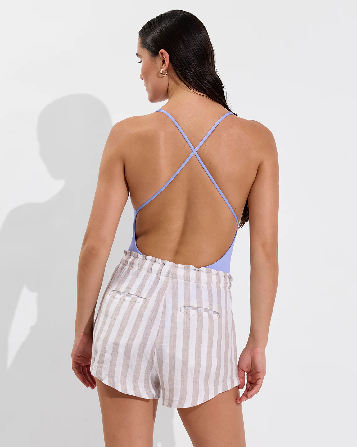 Getaway Short 2.5" - Beach Stripe: Beach / Coconut - Image 2