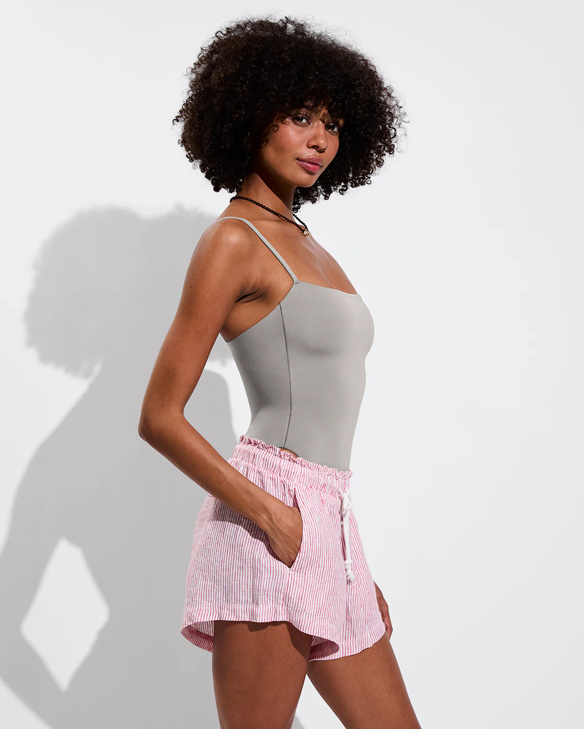 Getaway Short 2.5" - Coastal Stripe: Sweet Chili Heat / Coconut - Image 3