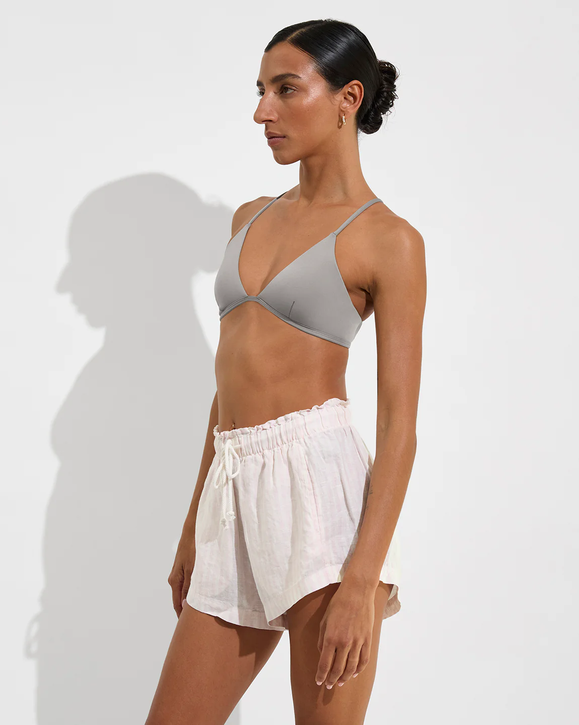 Getaway Short 2.5" - Bungalow Stripe: Delight / Coconut - Image 3