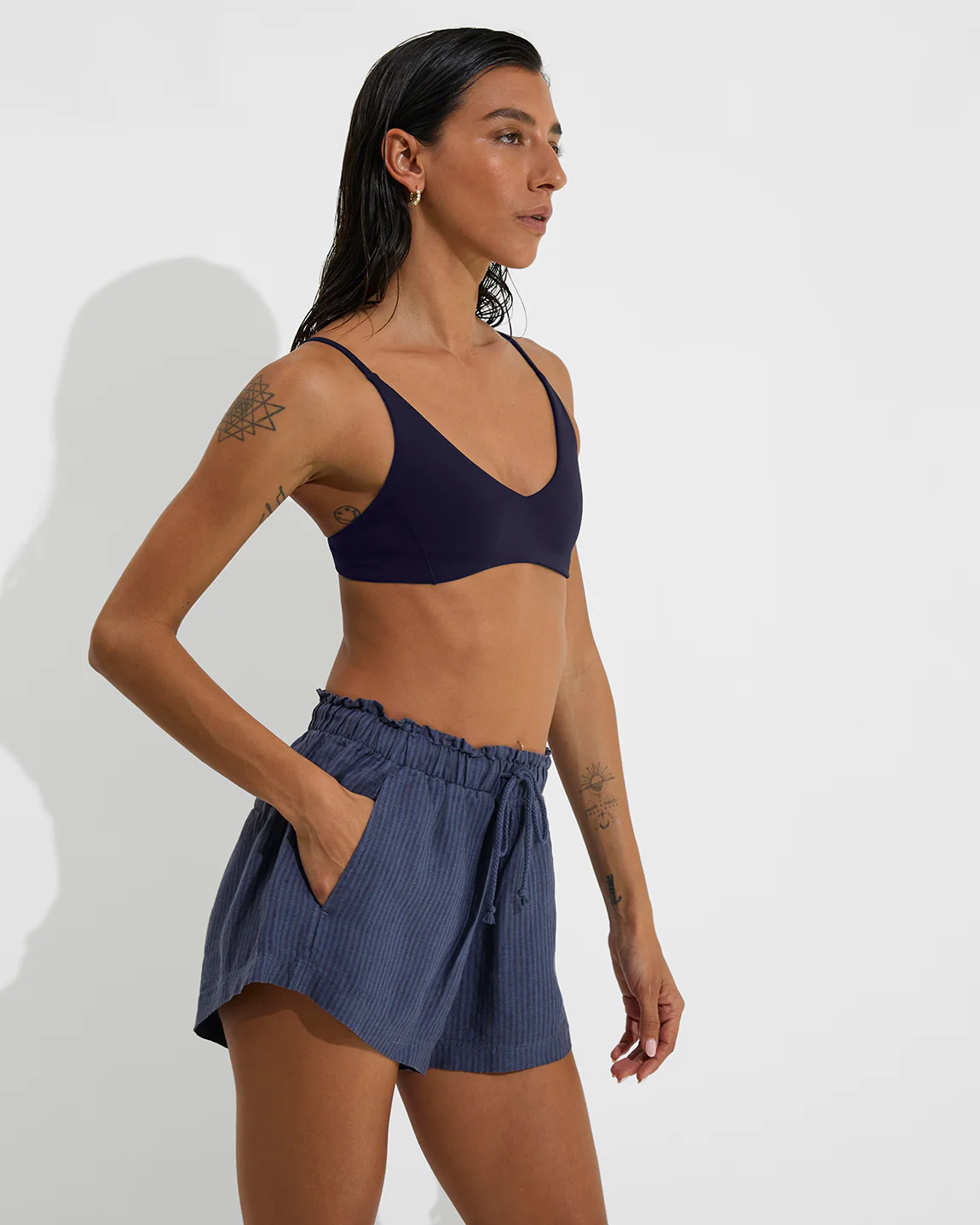 Getaway Short 2.5" - Lagoon Stripe: Varsity / Sprint - Image 3