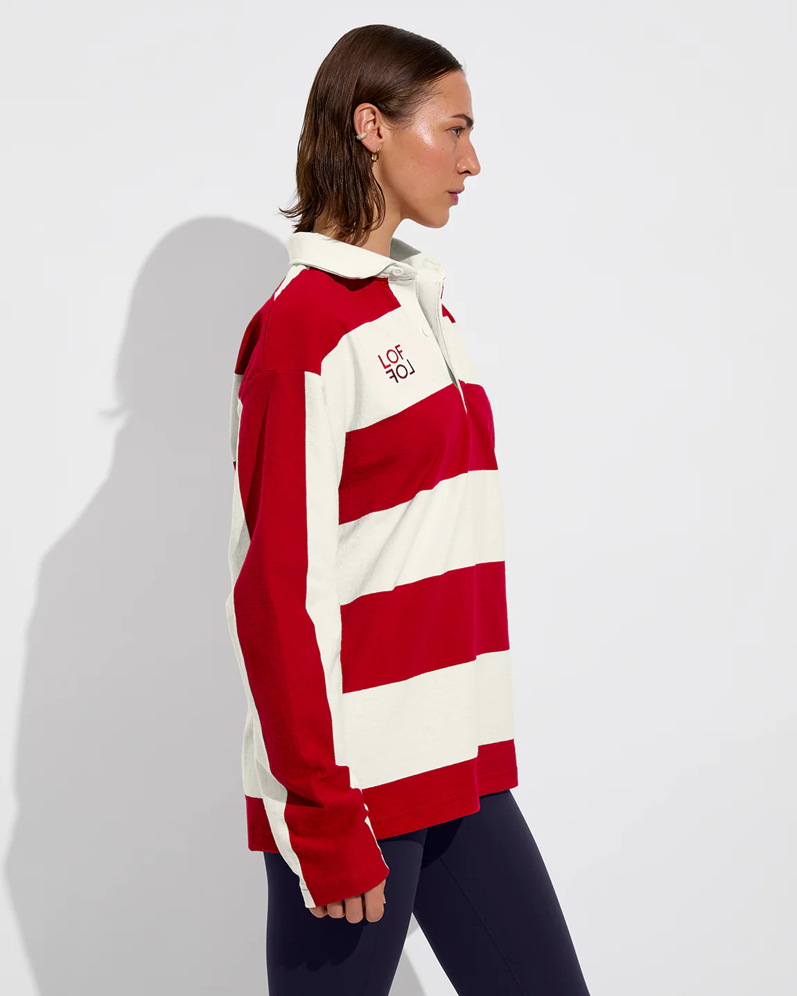 League Shirt *LOF - Dark Red / Natural - Image 3