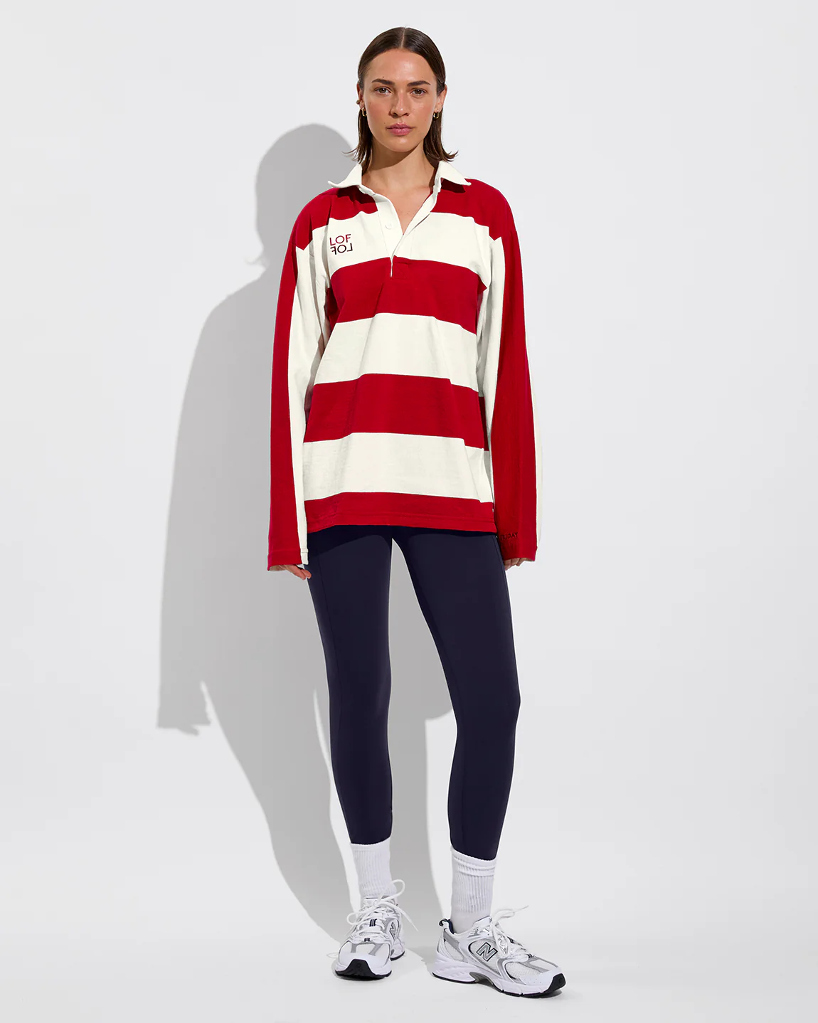League Shirt *LOF - Dark Red / Natural - Image 6