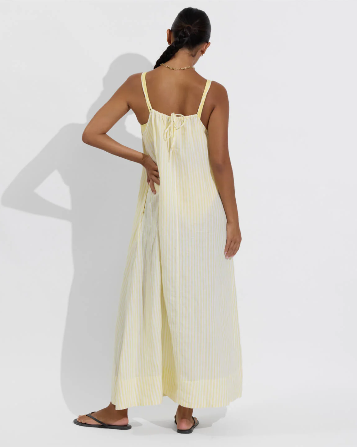 Leisure Maxi Dress - Bungalow Stripe: Melt / Coconut - Image 2