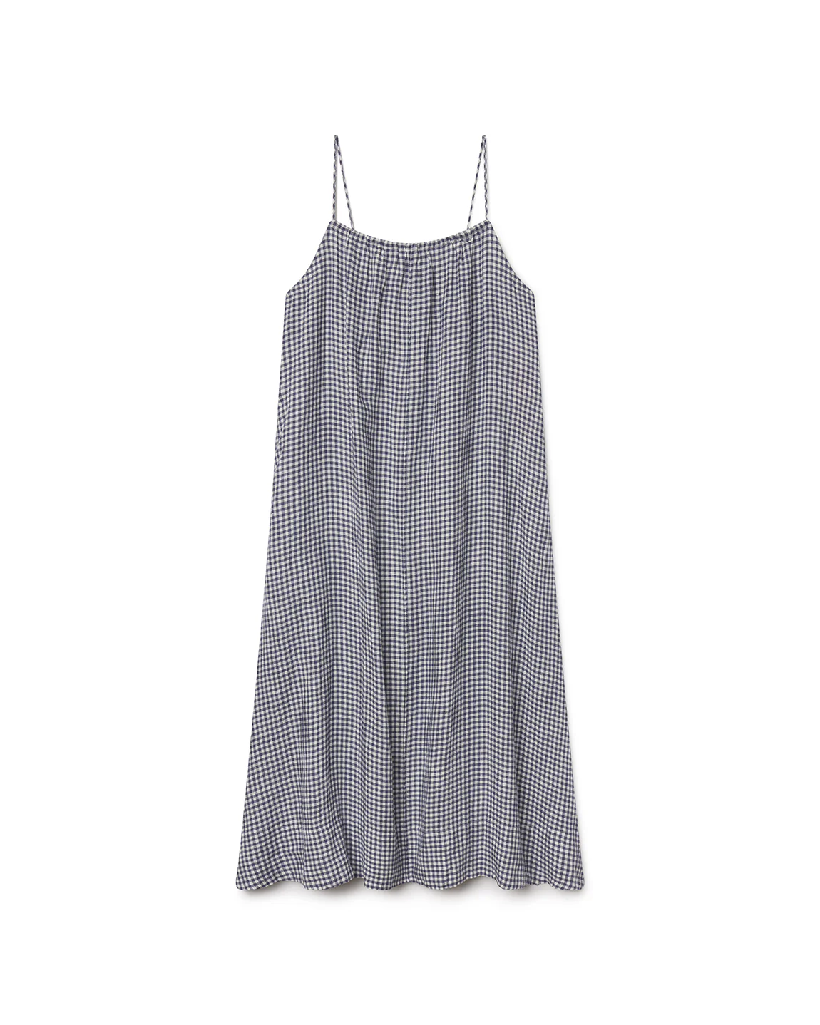 Leisure Maxi Dress - Gingham: Varsity / Coconut - Image 7