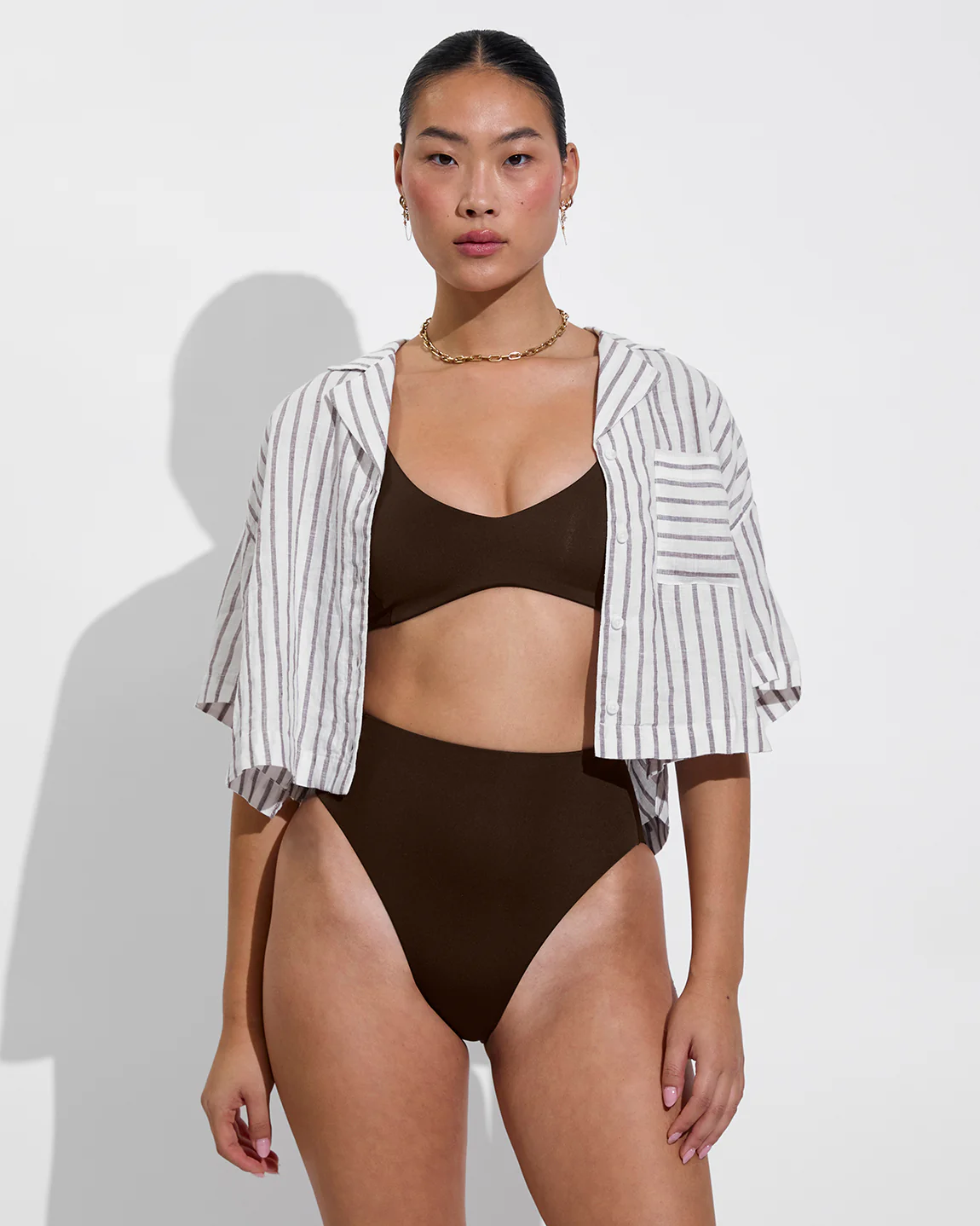 Leisure Shirt - Classic Stripe: Stormy / Coconut - Image 6