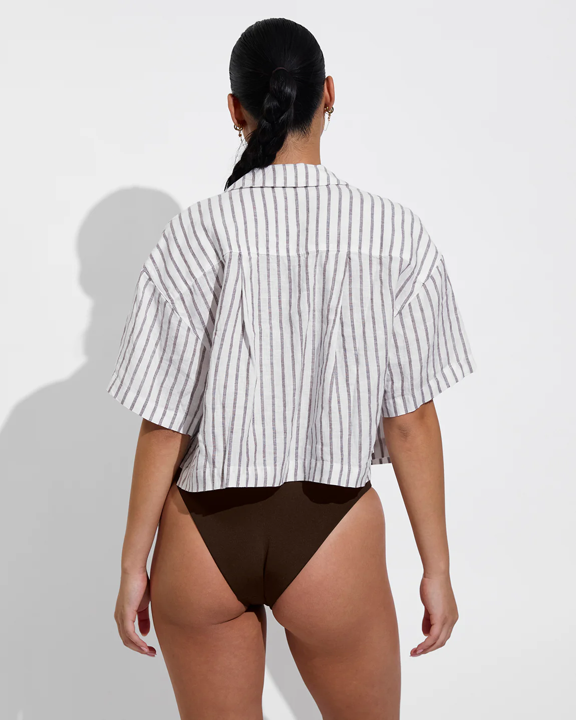 Leisure Shirt - Classic Stripe: Stormy / Coconut - Image 7