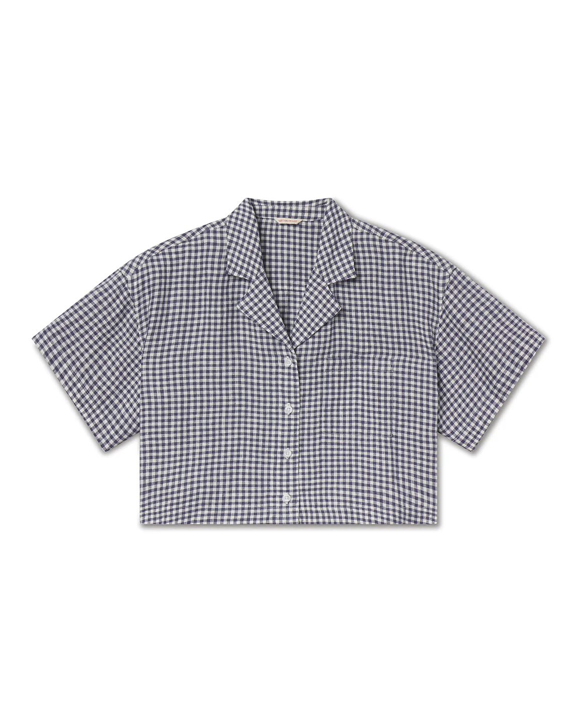 Leisure Shirt - Gingham: Varsity / Coconut - Image 7
