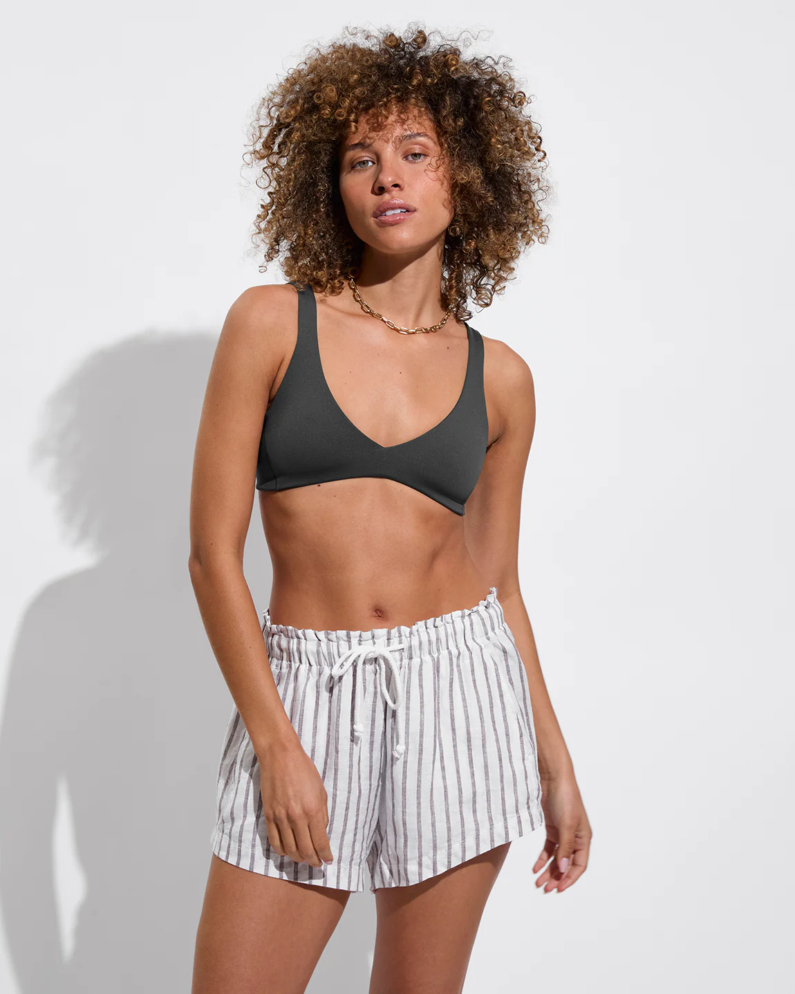 Getaway Short 2.5" - Classic Stripe: Stormy / Coconut - Image 7