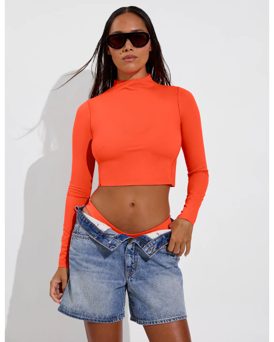 Rays Long Sleeve Top - Aperol - Image 5