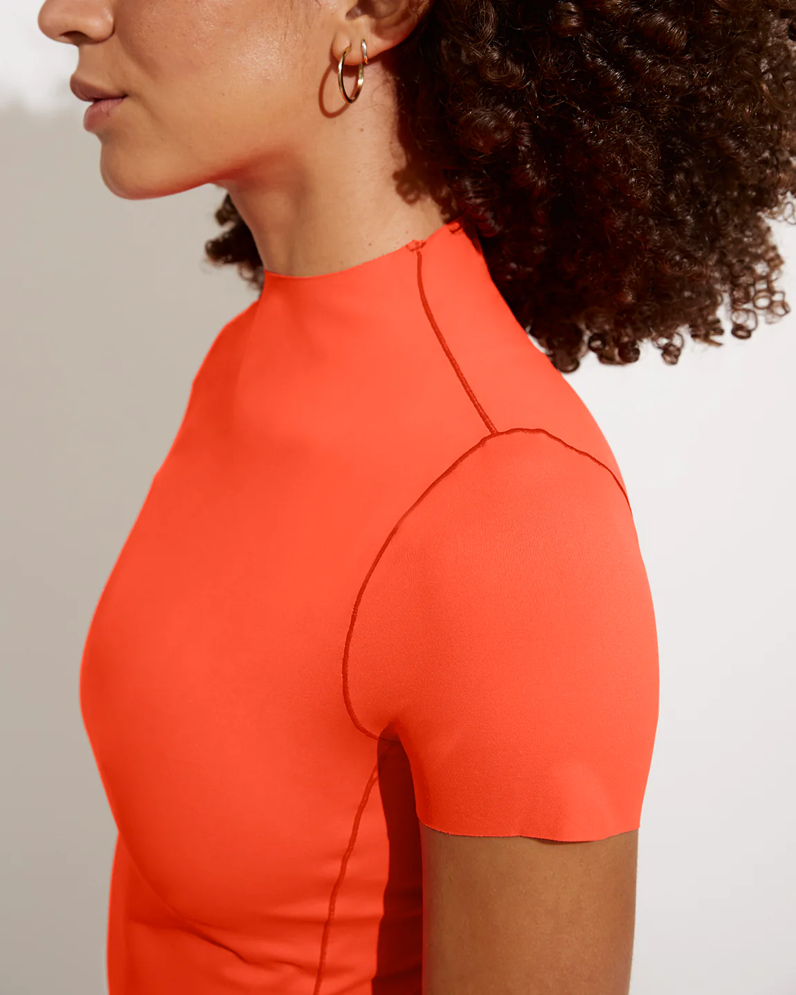 Rays Short Sleeve Top - Aperol - Image 5